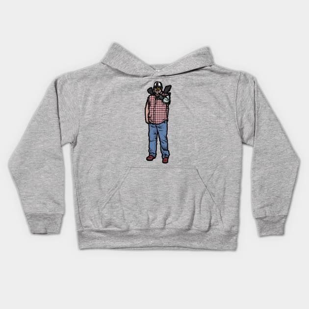 Cable the Larry guy Kids Hoodie by jonah block